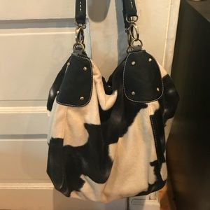 Cow print handbag